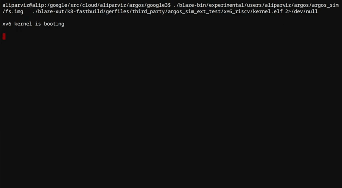 xv6 kernel booting