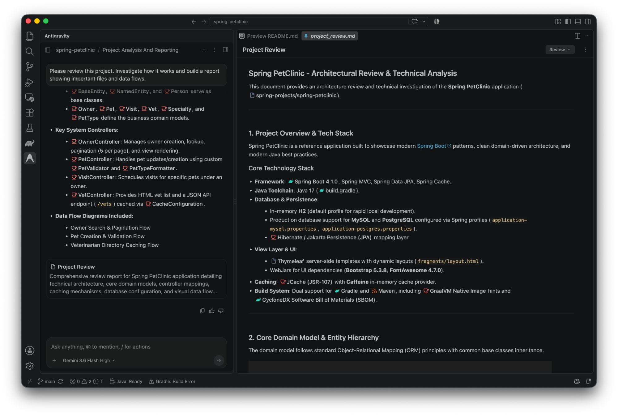 Antigravity in Visual Studio Code